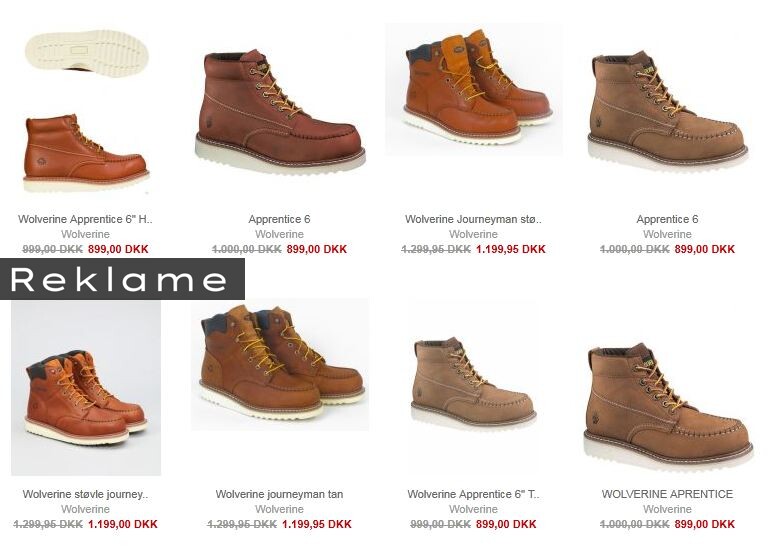 Du kan få sko og støvler fra Wolverine 100 kr. billigere hos netbutikken Miinto.dk.
